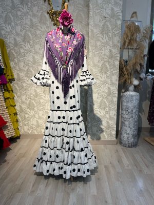 Vestido modelo sevilla lunar