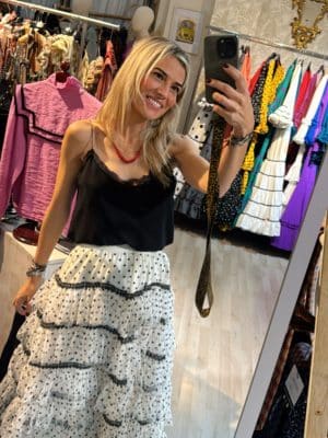 Falda Lunar volantes