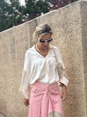 Blusa Camisera Raso