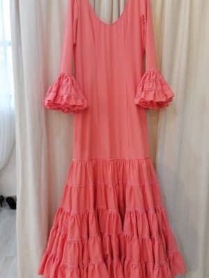 Vestido Flamenca Nuevo Modelo CANASTERO talla M coral