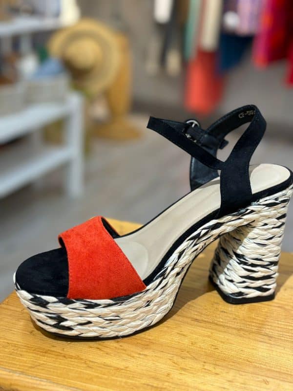 Zapato Esparto red