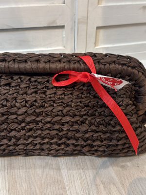 Bolso Punto d la I chocolate con asa