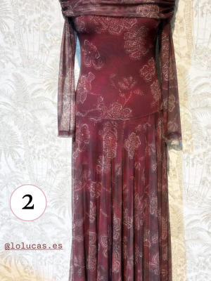 Alternative view of VESTIDO TULL CUELLO BARCO