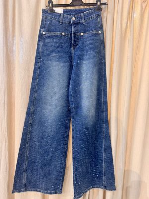 Pantalón brillo talle alto