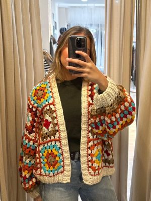 Chaqueta crochet pop