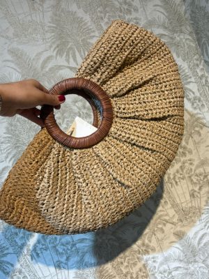 Bolso RAFIA media luna