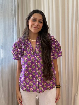Blusa indi manga volantito