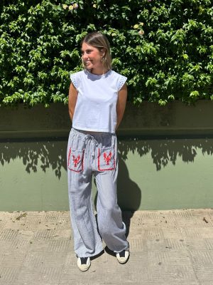 Pantalón de rayas langosta