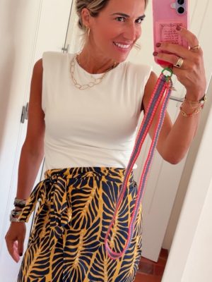Falda pareo palmeras