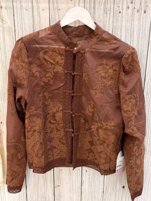 CAMISA SEDA PERFORADA
