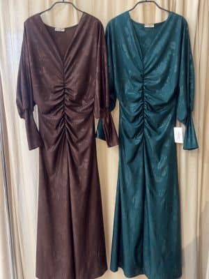 Alternative view of Vestido jacquard satinado