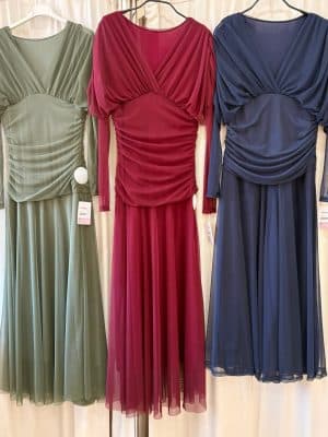Vestido tull frunce